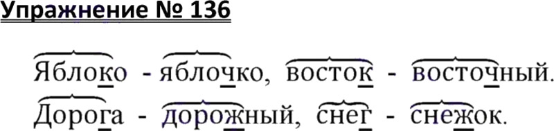 Ответы к 136 упражнению учебника по русскому языку В.П. Канакина, В.Г. Горецкий за 3 класс 1 часть