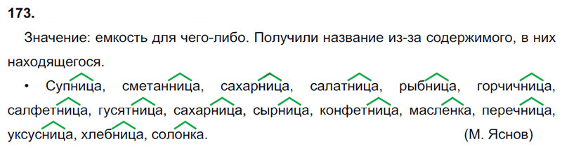 Ответы к 173 упражнению учебника по русскому языку В.П. Канакина, В.Г. Горецкий за 3 класс 1 часть
