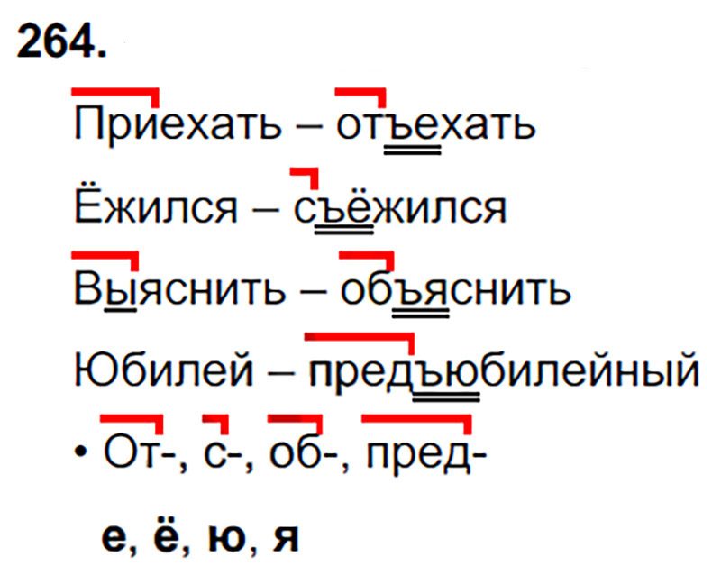 Ответы к 264 упражнению учебника по русскому языку В.П. Канакина, В.Г. Горецкий за 3 класс 1 часть