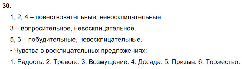 Ответы к 30 упражнению учебника по русскому языку В.П. Канакина, В.Г. Горецкий за 3 класс 1 часть