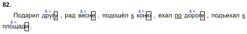 Ответы к 82 упражнению учебника по русскому языку В.П. Канакина, В.Г. Горецкий за 3 класс 2 часть