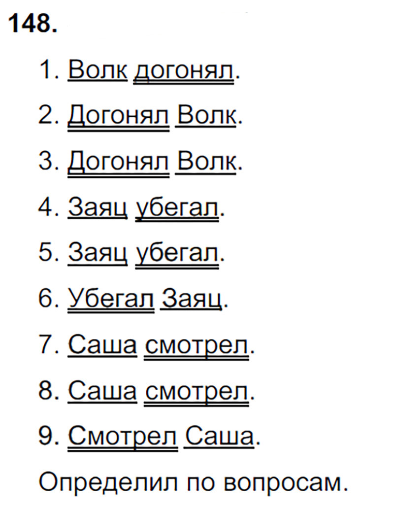 Ответы к 148 упражнению учебника по русскому языку Л.Ф. Климанова, Т.В. Бабушкина за 3 класс 1 часть