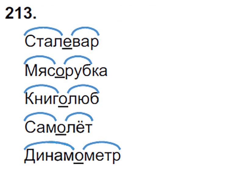 Ответы к 213 упражнению учебника по русскому языку Л.Ф. Климанова, Т.В. Бабушкина за 3 класс 1 часть