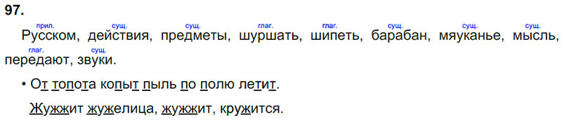 Ответы к 97 упражнению учебника по русскому языку Л.Ф. Климанова, Т.В. Бабушкина за 3 класс 1 часть