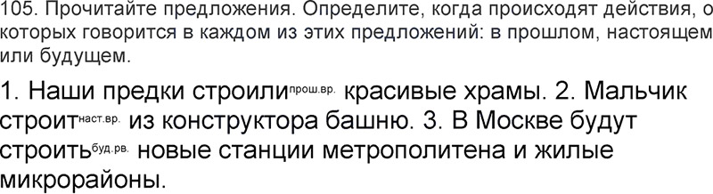 Ответы к 105 упражнению учебника по русскому языку Л.Ф. Климанова, Т.В. Бабушкина за 3 класс 2 часть