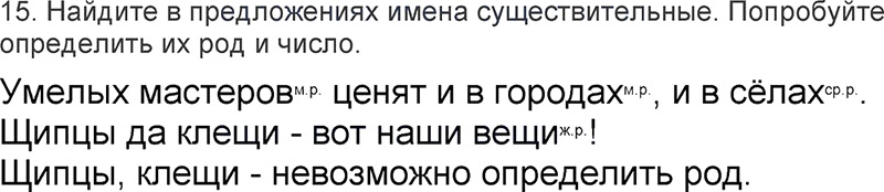 Ответы к 15 упражнению учебника по русскому языку Л.Ф. Климанова, Т.В. Бабушкина за 3 класс 2 часть