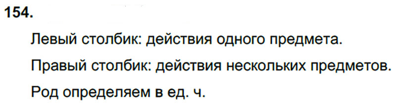 Ответы к 154 упражнению учебника по русскому языку Л.Ф. Климанова, Т.В. Бабушкина за 3 класс 2 часть