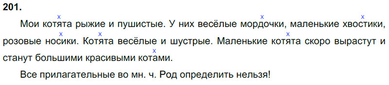 Ответы к 201 упражнению учебника по русскому языку Л.Ф. Климанова, Т.В. Бабушкина за 3 класс 2 часть