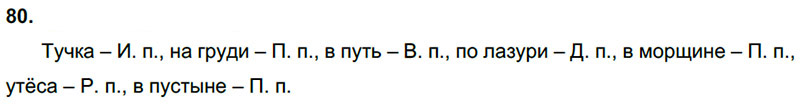 Ответы к 80 упражнению учебника по русскому языку Л.Ф. Климанова, Т.В. Бабушкина за 3 класс 2 часть