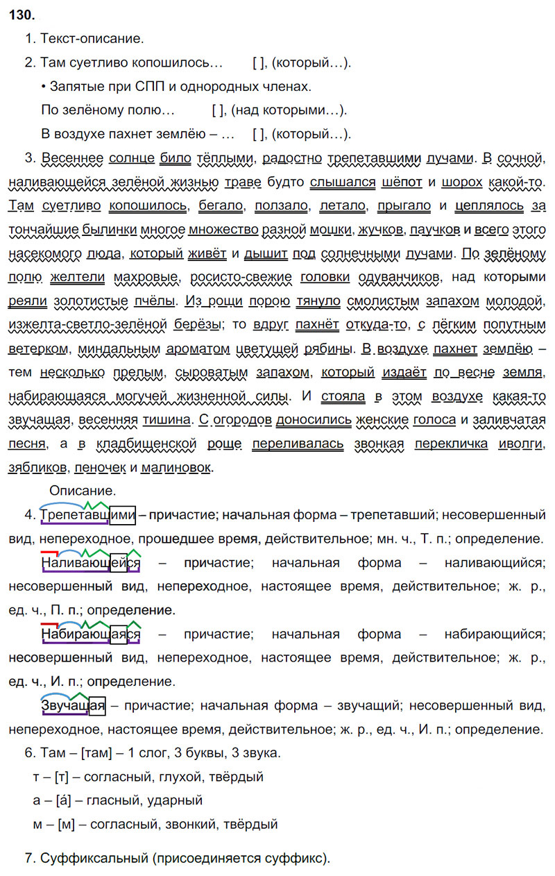 Ответы к 130 упражнению учебника по русскому языку М.М. Разумовская за 9 класс