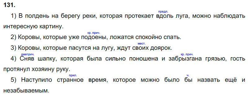 Ответы к 131 упражнению учебника по русскому языку М.М. Разумовская за 9 класс