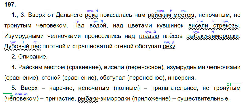 Ответы к 197 упражнению учебника по русскому языку М.М. Разумовская за 9 класс