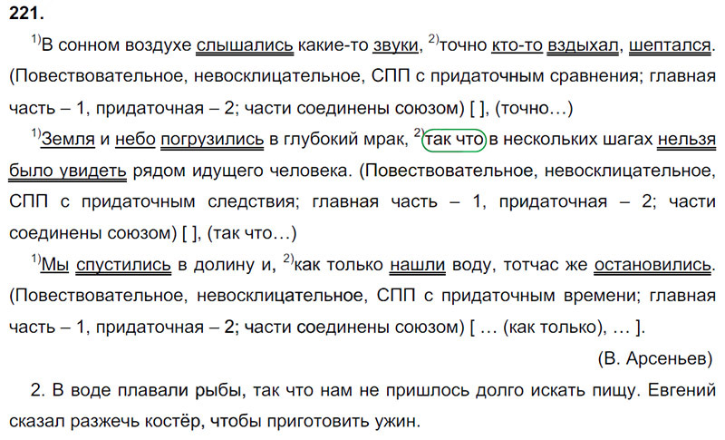 Ответы к 221 упражнению учебника по русскому языку М.М. Разумовская за 9 класс